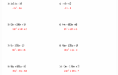 Multiplying Polynomials Worksheets Answers