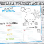 My Address Worksheet Homeschool Address Kids Activity Home Etsy In