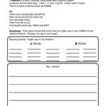 My Limerick Worksheet Limerick Poem Template Poetry For Kids