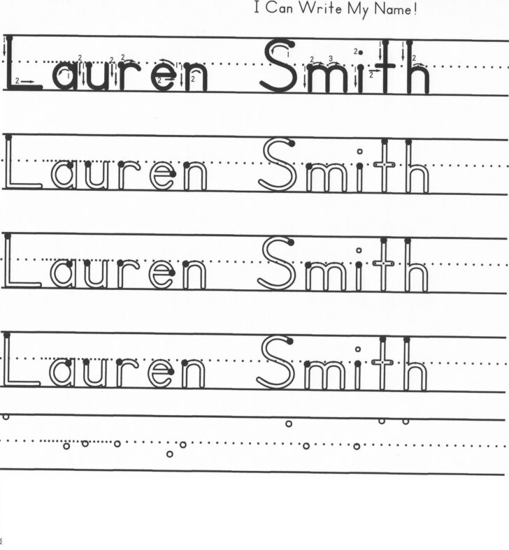 Free Printable Name Writing Worksheets