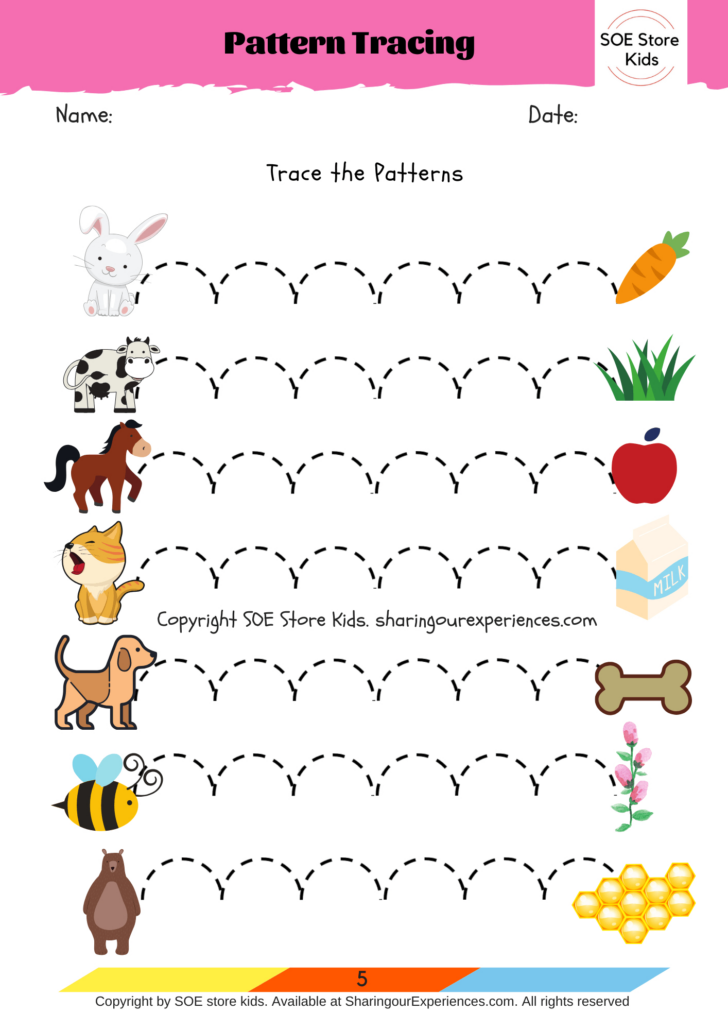 Free Pre Writing Worksheets For 3 Year Olds
