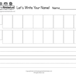 Name Writing Practice Worksheets For Kindergarten Free Printables PDF