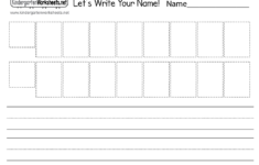 Name Writing Practice Worksheets For Kindergarten Free Printables PDF