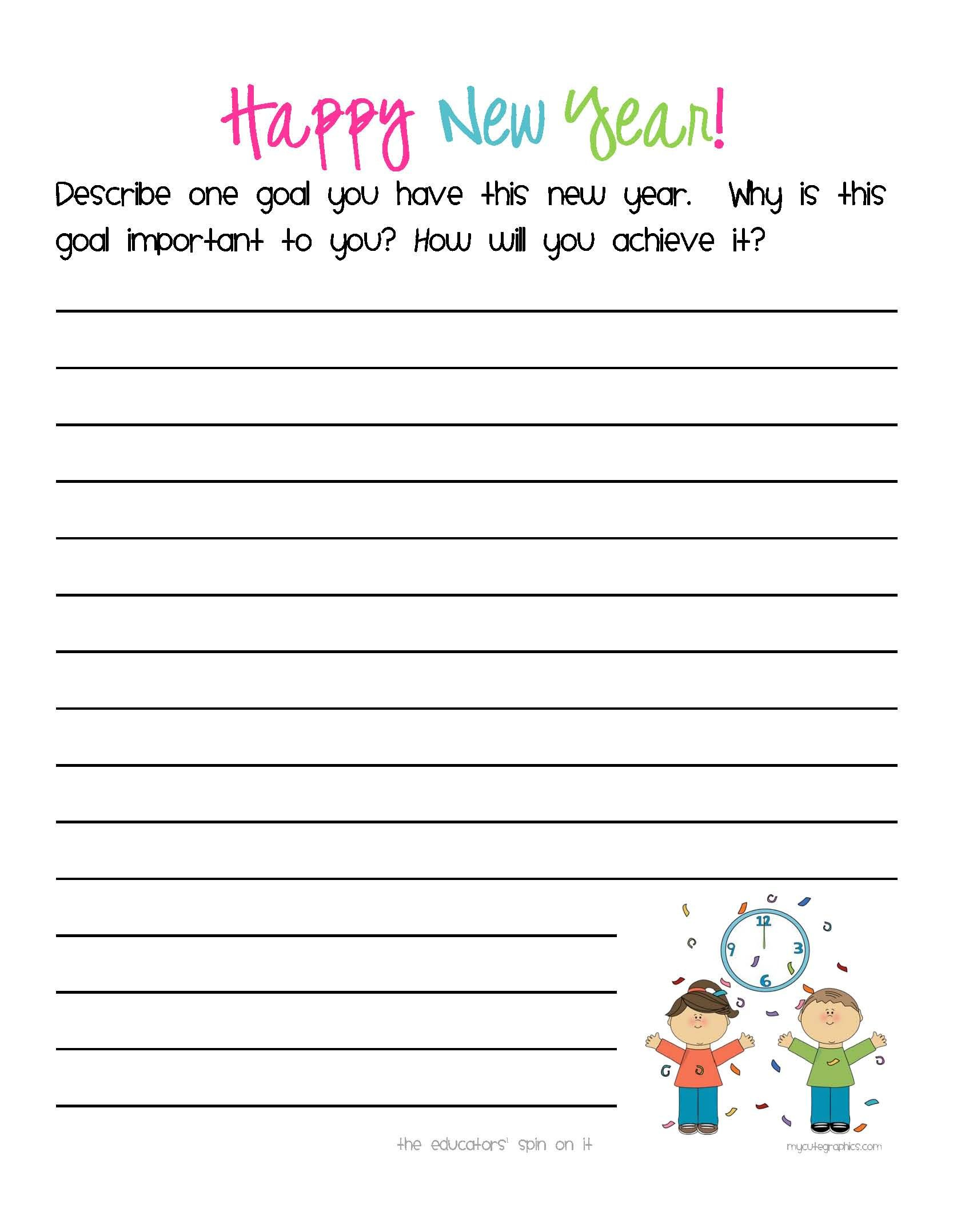 New Year s Activities With Kids Creative Writing Worksheets Kids 