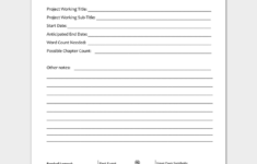 Novel Outline Template 11 For Word Excel PDF Format
