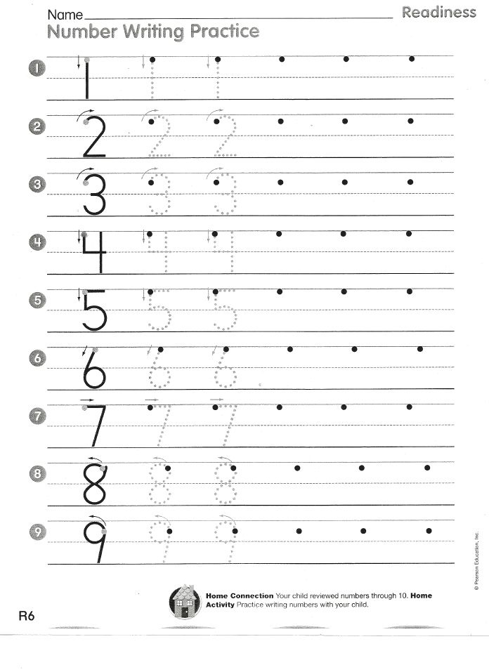 Number Writing Practice Worksheets