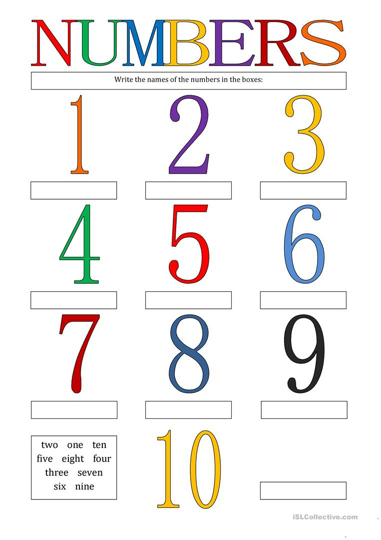Numbers 1 10 Worksheet Free ESL Printable Worksheets Made By Teachers