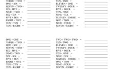 Numbers 1 20 Written Form Worksheet Free ESL Printable Worksheets