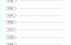 Numbers Up 10 000 Printable Grade 3 Math Worksheet