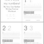 Numbers Writing Workbook For Kids Student Handouts