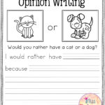 Opinion Writing Worksheets For 1st Grade Schematic And Wiring Diagram