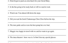 Paragraph Editing Worksheets 5th Grade Worksheets Master