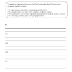 Paragraph Structure Writing Worksheets Paragraph Writing Worksheets