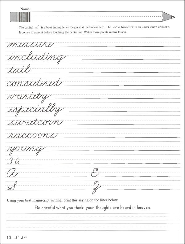 Cursive Writing Worksheets For Grade 5 | Writing Worksheets