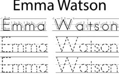Personalized Printable Name Tracing Worksheet Pre Cursive Learn To