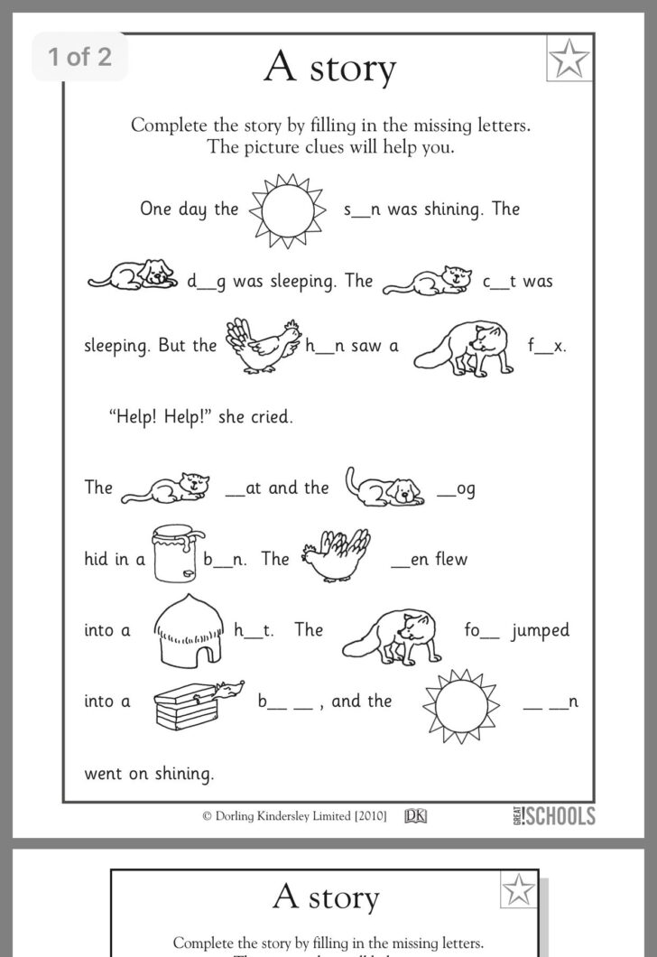 Preschool Reading And Writing Worksheets