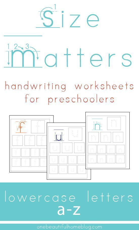 Montessori Writing Worksheets