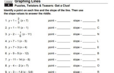 Point Slope Form Worksheet
