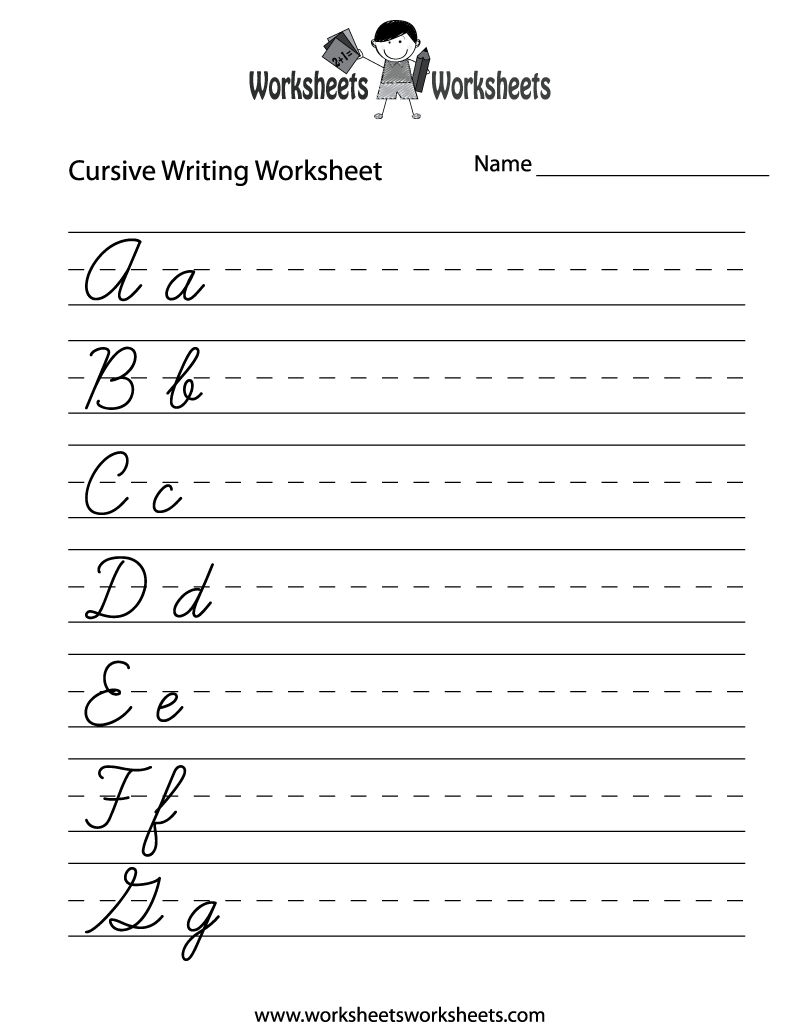 Practice Cursive Writing Worksheet Worksheets Worksheets