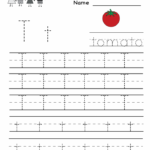 Practice Tracing The Letter T Worksheets 99Worksheets