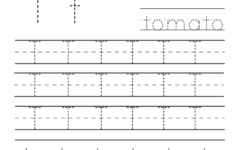 Practice Tracing The Letter T Worksheets 99Worksheets