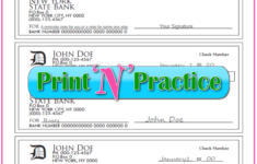Practice Writing Checks Play Money For Kids