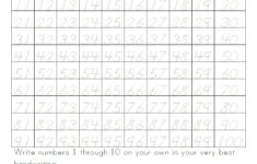Practice Writing Numbers 1 100 Crystal Hoffman Handwriting Writing