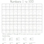 Practice Writing Numbers 1 100 Crystal Hoffman Handwriting Writing