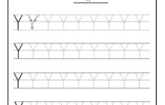 Practice Writing The Uppercase Letter Y Worksheet For Kindergarten