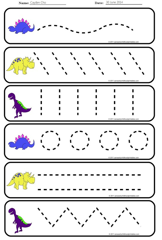 Pre Handwriting Strokes Worksheets Free Worksheets Samples