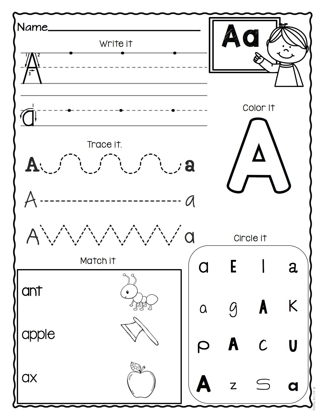 Pre K Alphabet Recognition Worksheets AlphabetWorksheetsFree