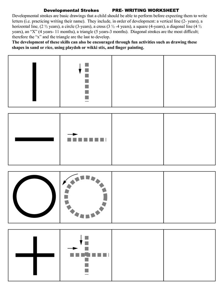 Pre Writing Strokes Worksheets Pre Writing Activities Pre Writing 