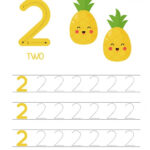 Premium Vector Worksheet For Learning Numbers With Cute Pineapples