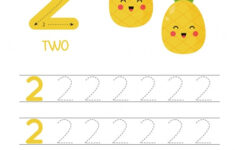 Premium Vector Worksheet For Learning Numbers With Cute Pineapples