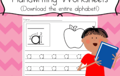 Preschool Handwriting Practice Free Worksheets