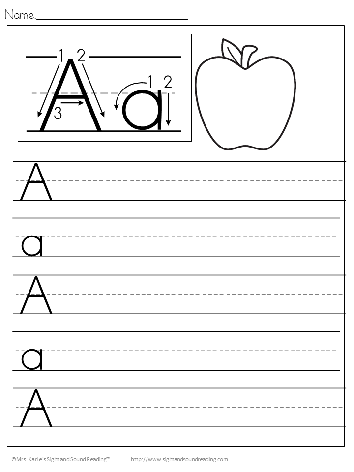 Preschool Handwriting Worksheets Free Practice Pages