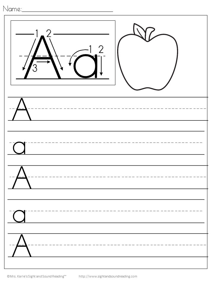 Free Handwriting Worksheets For Preschoolers