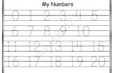 Printable 0 20 My Numbers Tracing Page Includes Bonus Etsy