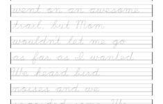 Printable Cursive Handwriting Worksheet Generator Printable Worksheets