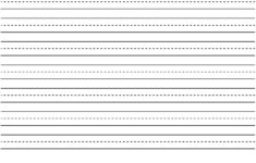 Printable Kindergarten Writing Paper Pdf