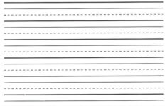 Printable Lined Paper For Kindergarten World Of Label Intended For