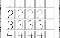 Printable Practice Writing Number For Kindergarten Free