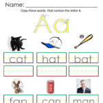 Printable Worksheets For Special Needs Students Learning How To Read