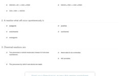 Quiz Worksheet Writing And Balancing Chemical Reactions Db excel