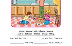 Reading And Writing In The Kitchen Worksheet