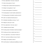 Rewriting Number Sentences Worksheet With Answer Key Printable Pdf Download