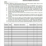 Sample Check Register Template 10 Free Sample Example Format