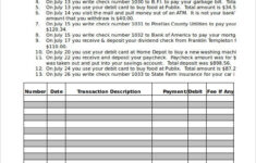 Sample Check Register Template 10 Free Sample Example Format