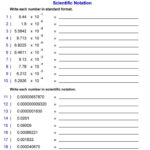 Scientific Notation Worksheet 1 Hoeden At Home