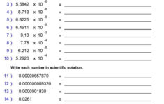 Scientific Notation Worksheet 1 Hoeden At Home